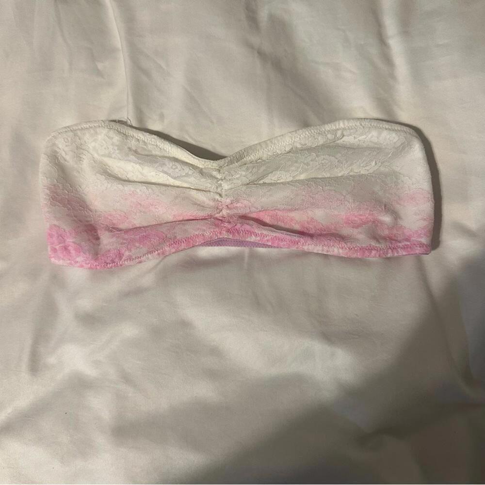 Y2K Victorias Secret Pink Lace Bandeau